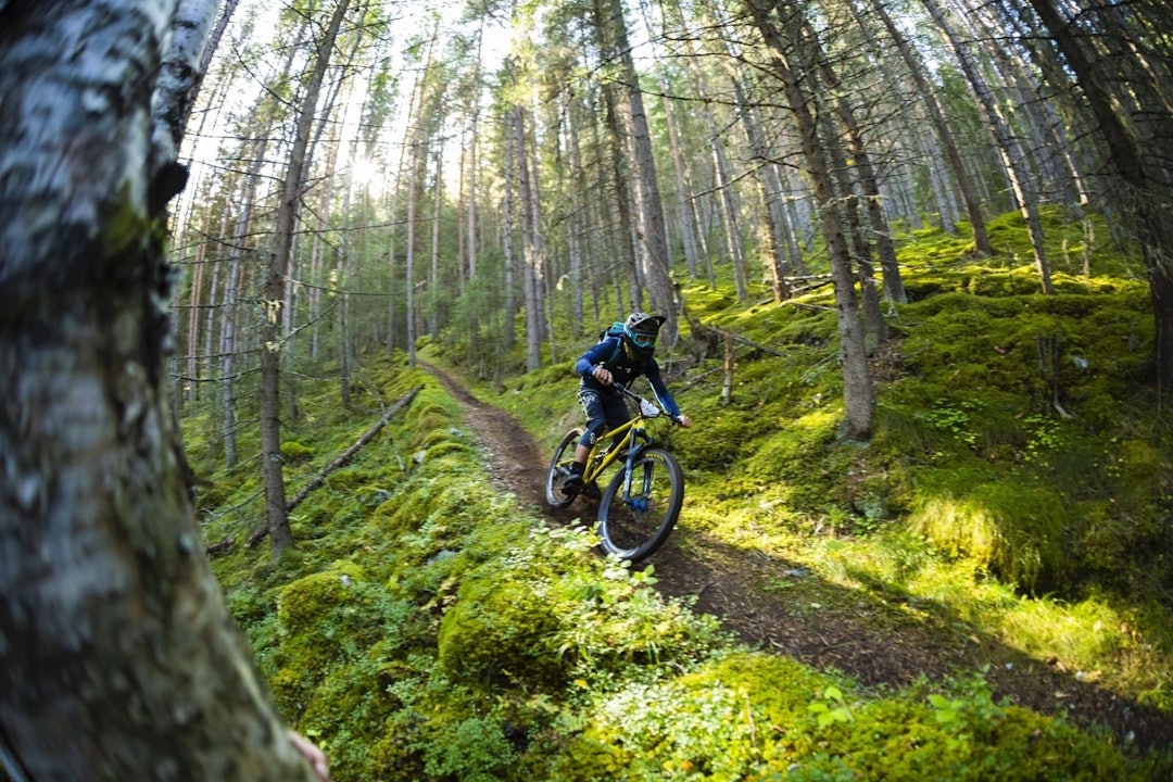 MORO:Det er ikke rart endurosykling har blitt populært. Foto: Snorre Veggan enduro endurosykling nybegynner