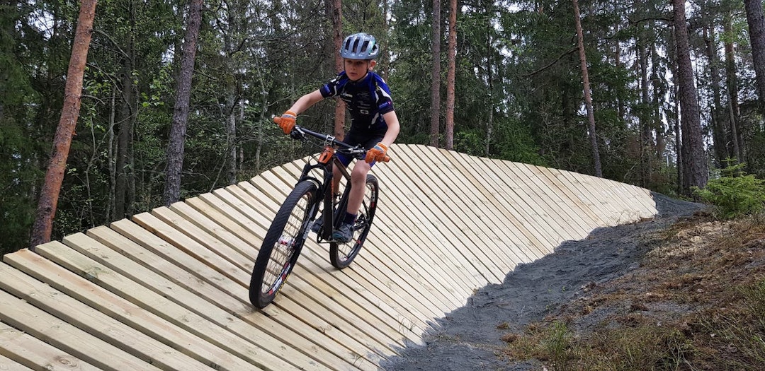 Ny wallride er en del av NM-løypa i Son. Foto: Soon CK Ny wallride er en del av NM-løypa i Son. Foto: Soon CK