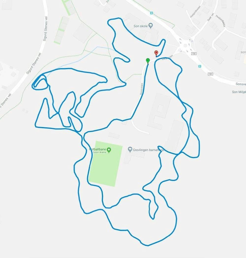 Løypekart NM rundbane 2019 Løypekart NM rundbane 2019