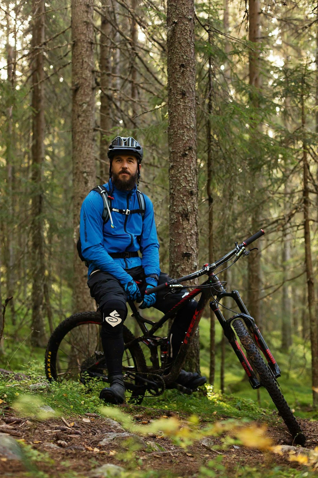 ØKT TRAFIKK: Trysling ivrig stisyklist, Atle Enberget merker økt interesse for stisyklinga Trysil har å by på. Trysil-Stisykling-8