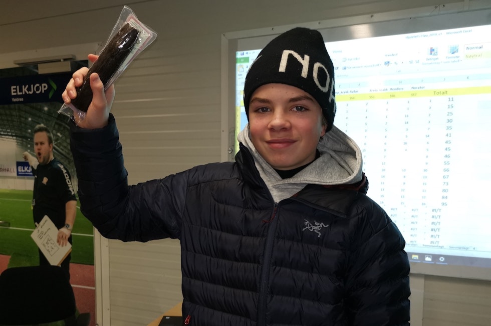 Sebastian Veslum forsvarte seieren i Hjulefeiten 2019. Foto: Arrangøren Sebastian Veslum Hjulefeiten 2019