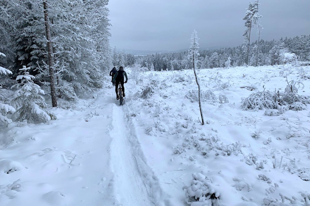 For Ole Christian Fagerli gir fatbiketurene både naturopplevelser og treningsmotivasjon . Foto: Ole Christian Fagerli