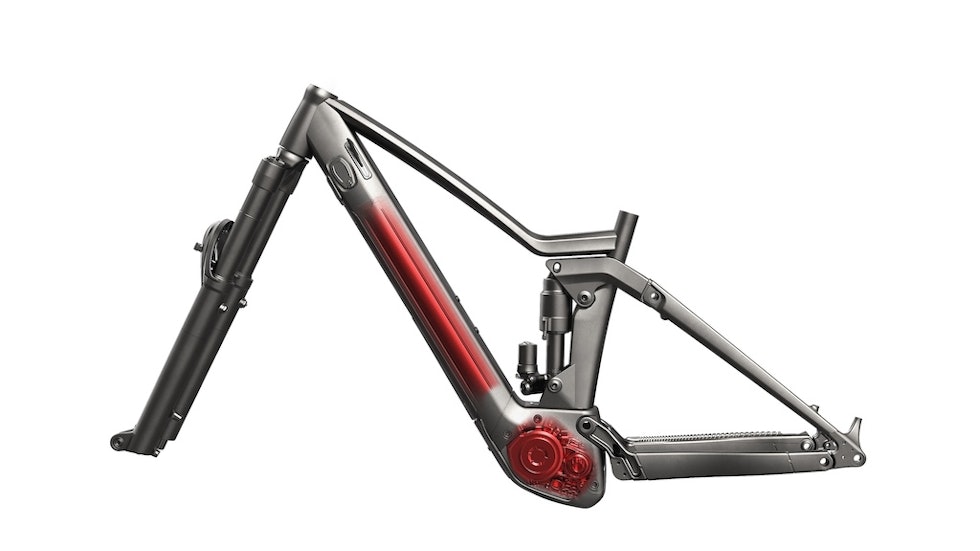 INTEGRERT: Motor og batteri er pent integrert i den nye Ransom eRide scott ransom eride motor