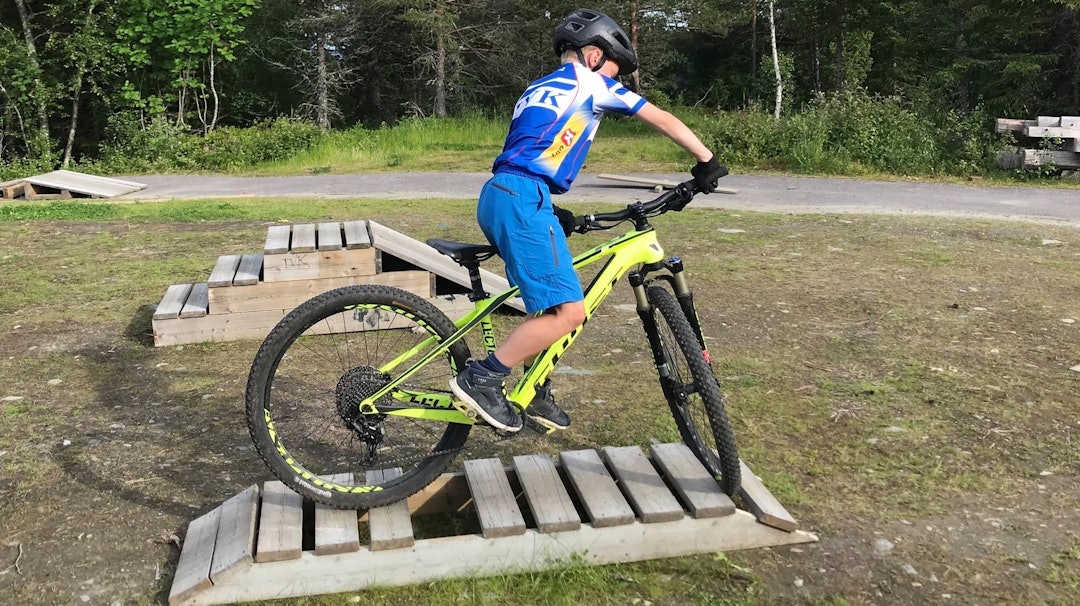 Ferdighetsområder blir også en del av den nye terrengsykkelparken i Nilsbyen. Foto: Øyvind Vikan terrengsykkelpark i Nilsbyen