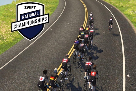 NERDETE: Zwift har arrangert tidenes først nasjonale mesterskap i sin egen online verden. Skjermdump