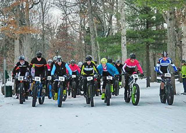Fatbike har allerede vært fast innslag i flere av de store amerikanske turrennene på ski. Her fra fatbike rittet i det amerikanske Vasaloppet. Foto: Arrangøren Fatbike snow race - North Am Vasa