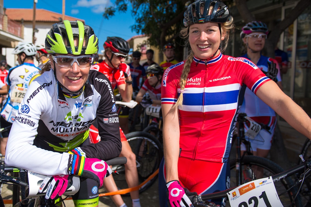 Gunn-Rita Dahle Flesjå sammen med Ingrid Sofie Bøe Jacobsen i 2015. Foto: Küstenbrueck Gunn-Rita Dahle Flesjå sammen med Ingrid Sofie Bøe Jacobsen i 2015. Foto: Küstenbrueck