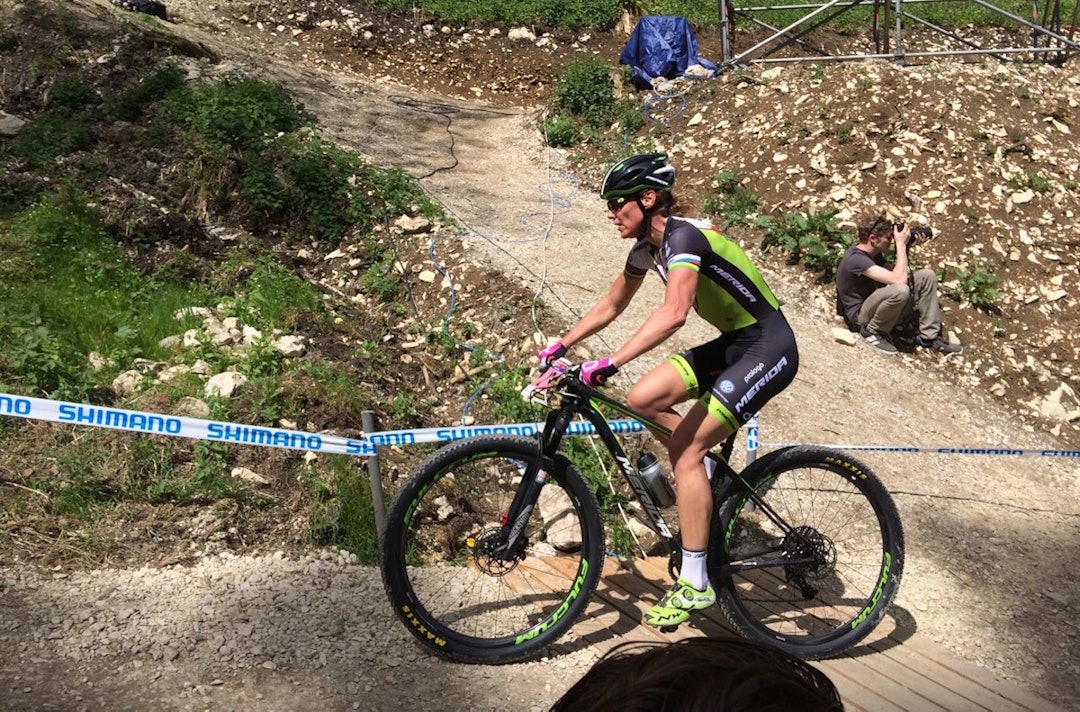 Gunn-Rita Dahle Flesjå i verdenscupen i Albstadt i juni. Foto: Øyvind Aas Gunn-Rita Albstadt May 22-16 Øyvind Aas 1400x924