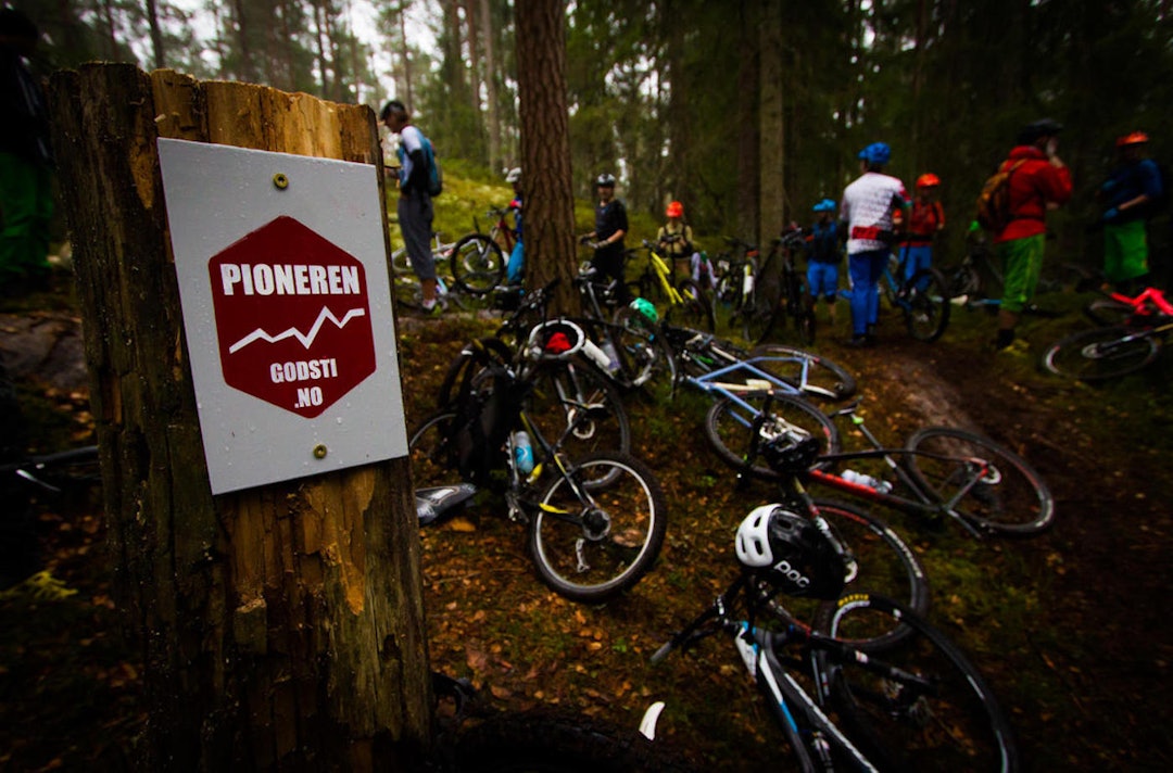 Pioneren i Østmarka er ett av prosjektene som har fått støtte fra Sparebankstiftelsen DNB. Løypa ble åpnet i høst, og har fått støtte til neste fase. Foto: Snorre Veggan Pioneren - Snorre Veggan 1400x924