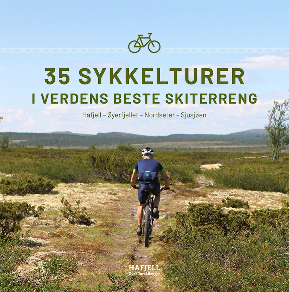 Forsiden på Øyvind Wolds nye bok «35 sykkelturer i verdens beste skiterreng - Hafjell – Øyerfjellet – Nordseter – Sjusjøen» «35 sykkelturer i verdens beste skiterreng - Hafjell – Øyerfjellet – Nordseter – Sjusjøen»