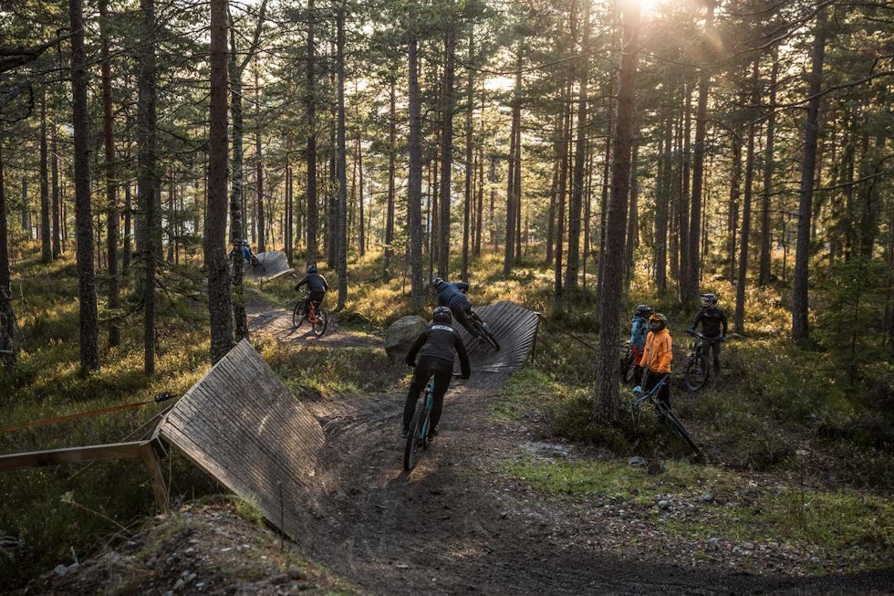 Det var nesten kø til tider under sesongavslutningen i Drammen skisenter. Foto: Svenn Fjeldheim Drammen skisenter. Foto: Svenn Fjeldheim