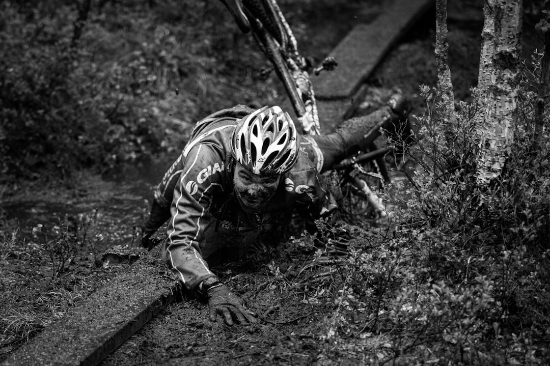 GJØRME: Men sykkellue hadde neppe hjulpet for denne karen. (foto: Snorre Veggan) tsr3