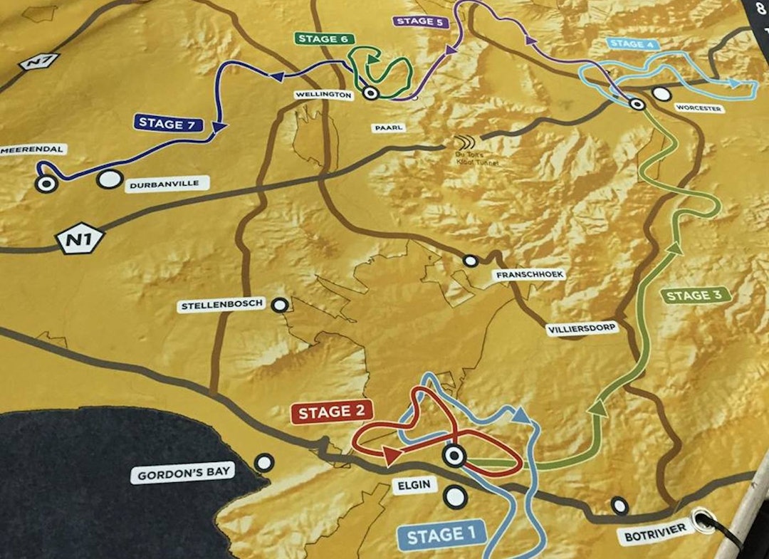 Cape Epic 2015 Cape Epic 2015 route - iHus Racing 1400x