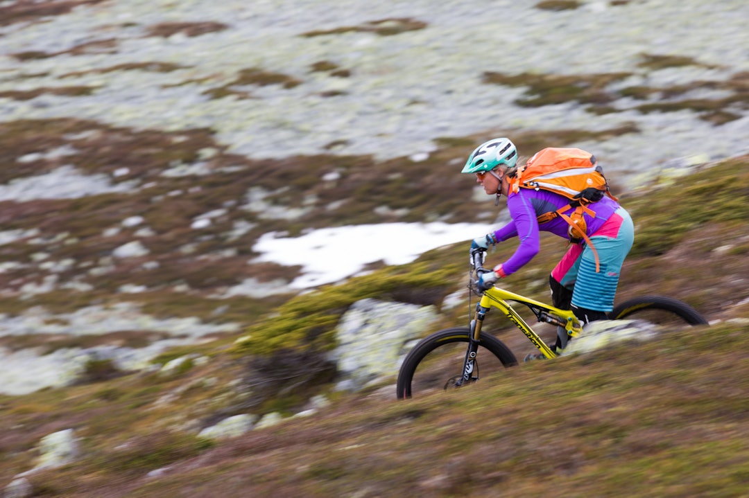 UTFLUKT: Da var det fullt mulig å få opp bra fart på stiene i fjellet. (foto: Snorre Veggan) utflukt-0115a