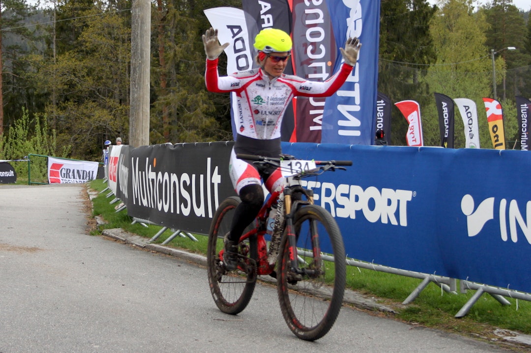 Hildegunn Gjertrud Hovdenak vant dameklassen med god margin. Foto: Ingrid Lægreid/ NCF Hildegunn Gjertrud Hovdenak - NC1 Å i Heiane - Ingrid Lægreid NCF 1400x933