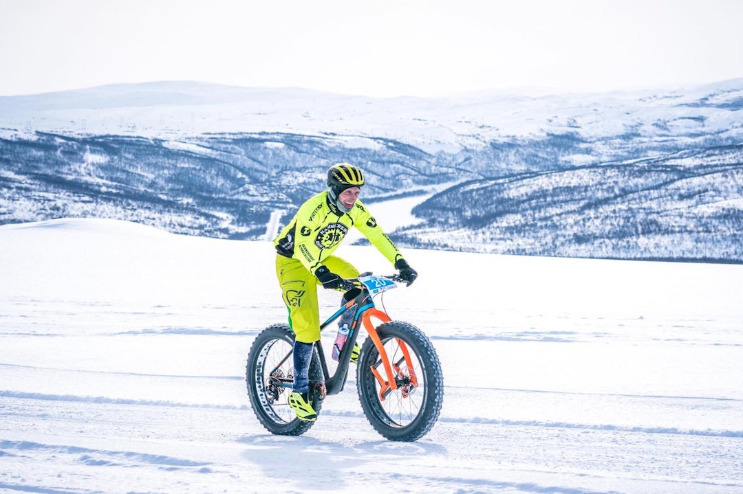 Odd Peder Wang-Norderud på vei over vidda. Odd Peder Wang-Norderud - Skaidi 2018 - Rino Engdal 1400x933