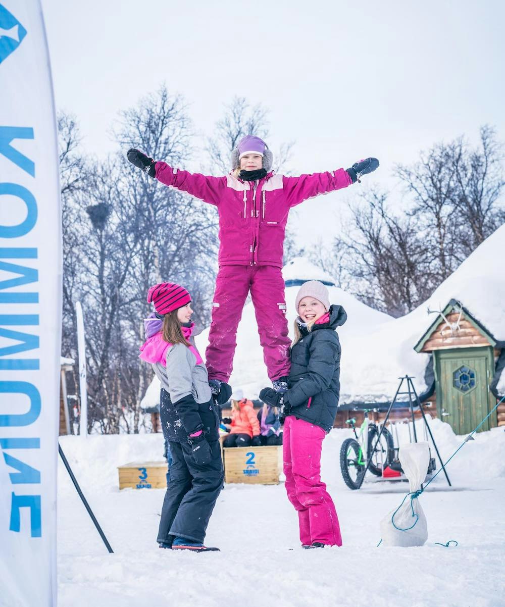 Publikum sørget også for underholdning. Spectators Skaidi 2018 - Rino Engdal 1000x