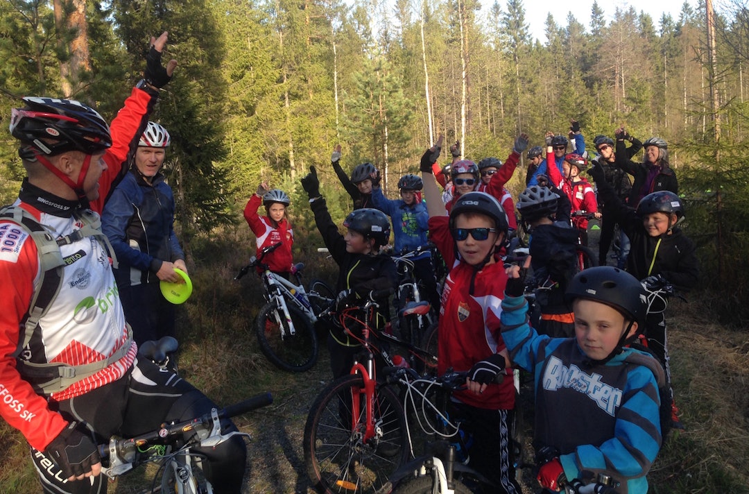 Barnegruppa i Bingsfoss SK har over 50 utøvere, og nå får de snart egnet terrengpark og eget anlegg. Foto: Privat Bingsfoss SK kids Foto Privat 1400x924