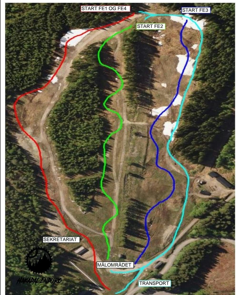 Hakadal Enduro Snow Hill 2019 - stages 1000x