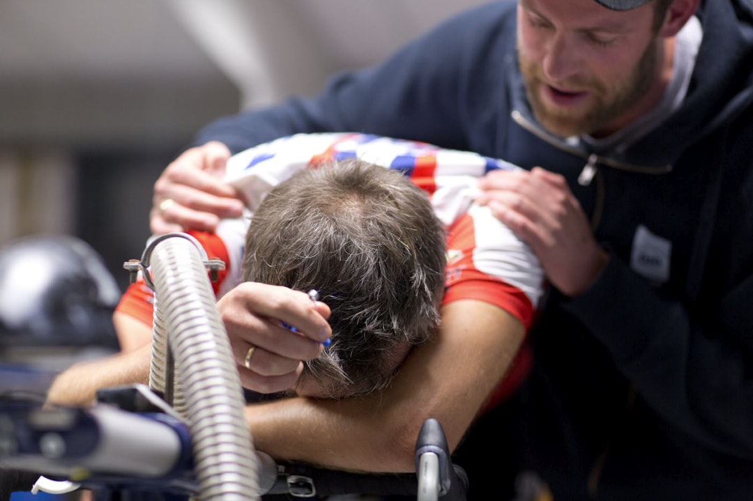 I KJELLEREN: I kjelleren på Høgskolen i Lillehammer fikk treningspanelet vist hva de var gode for. Foto: Kristoffer H. Kippernes _IPP6867
