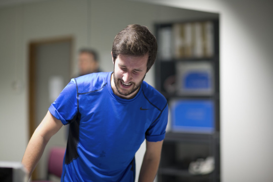 OVER GRENSA: Alexander Clemm tok seg virkelig helt ut under testen på Lillehammer. Foto: Kristoffer H. Kippernes _IPP6838