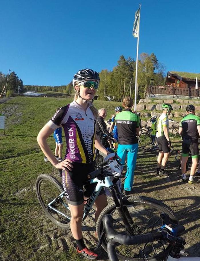 Wibekke Ombye fra Team Terrengsykkel 2016 vant dameklassen med god margin. Foto: Arrangøren Wibekke Ombye - Aron Opp vår 2017 - foto Arrangøren 700x