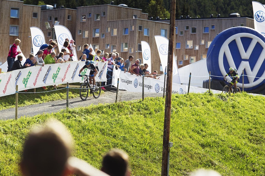 TETT PÅ: Bjørn Ivar Ekberg tok seieren foran Bo André Namtvedt. Foto: Kristoffer H. Kippernes _KHK3456
