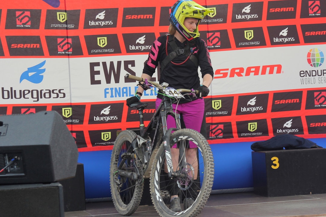 Alice Grindheim debuterte i EWS-sammenheng i Finale Ligure i 2016. Foto: Ingeborg Scheve Alice Grindheim Scheve 1400x933