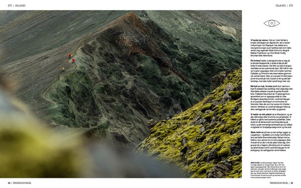 Islandsk sti: Fotograf Mattias Fredriksson tok med seg sykkellegenden Wade Simmons til Island for å sykle fra hytte til hytte. Foto: Mattias Fredriksson TS53_34-35_1
