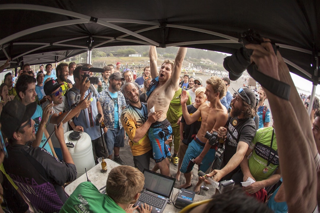 GLAD: Nico Lau var godt fornøyd med å slå den eldre læremesteren Fabien Barel i Andes Pacifico. GLAD: Nico Lau var godt fornøyd med å slå den eldre læremesteren Fabien Barel i Andes Pacifico.