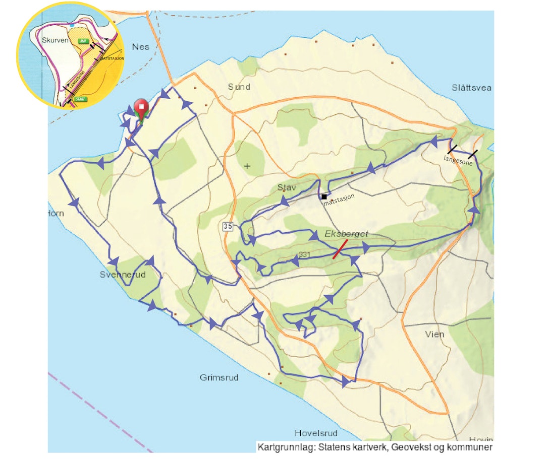 Løypekart Helgøyatråkket Helgøyatråkket løypekart 2017 - Arrangøren 1400x1182