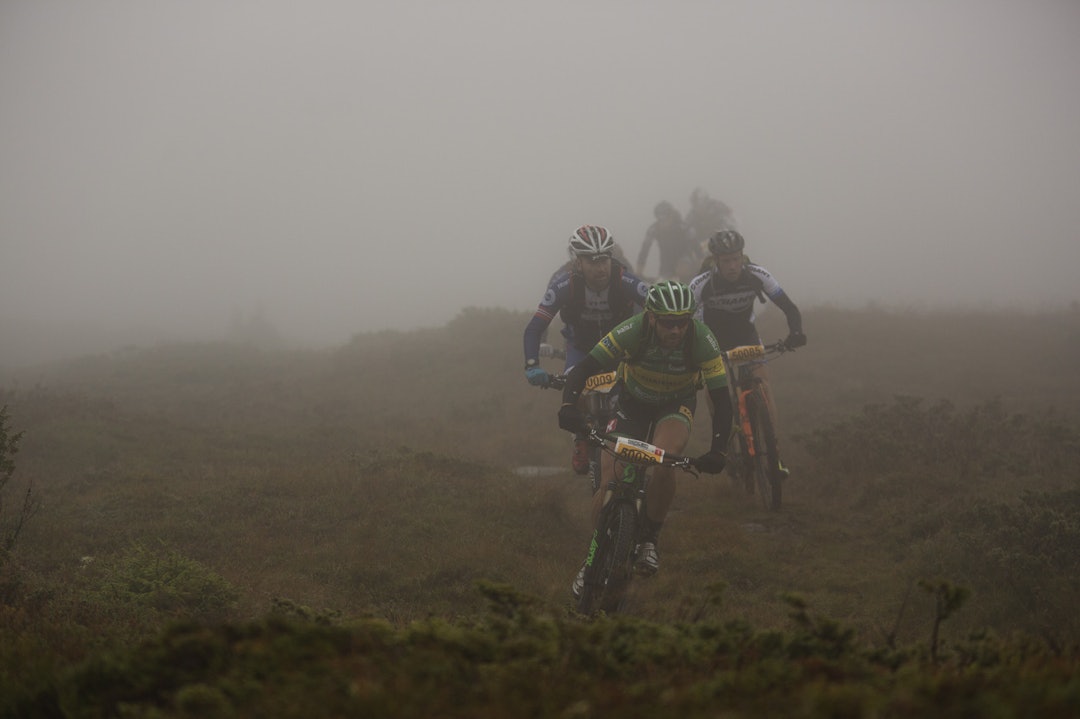 LØYPELEGGER: Lars Ragnar Manengen hadde ansvaret for løypa, men stilte også til start. Her avanserte han og ga gass. (foto: Kristoffer H. Kippernes) _IPP8387