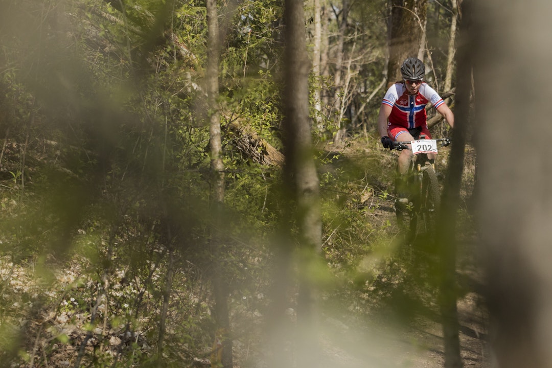 Men Elisabeth Sveum var det ingen som kunne tukte. Hun vant rundbanerittet med over 3 minutters margin. Elisabeth_Sveum_K-Senior