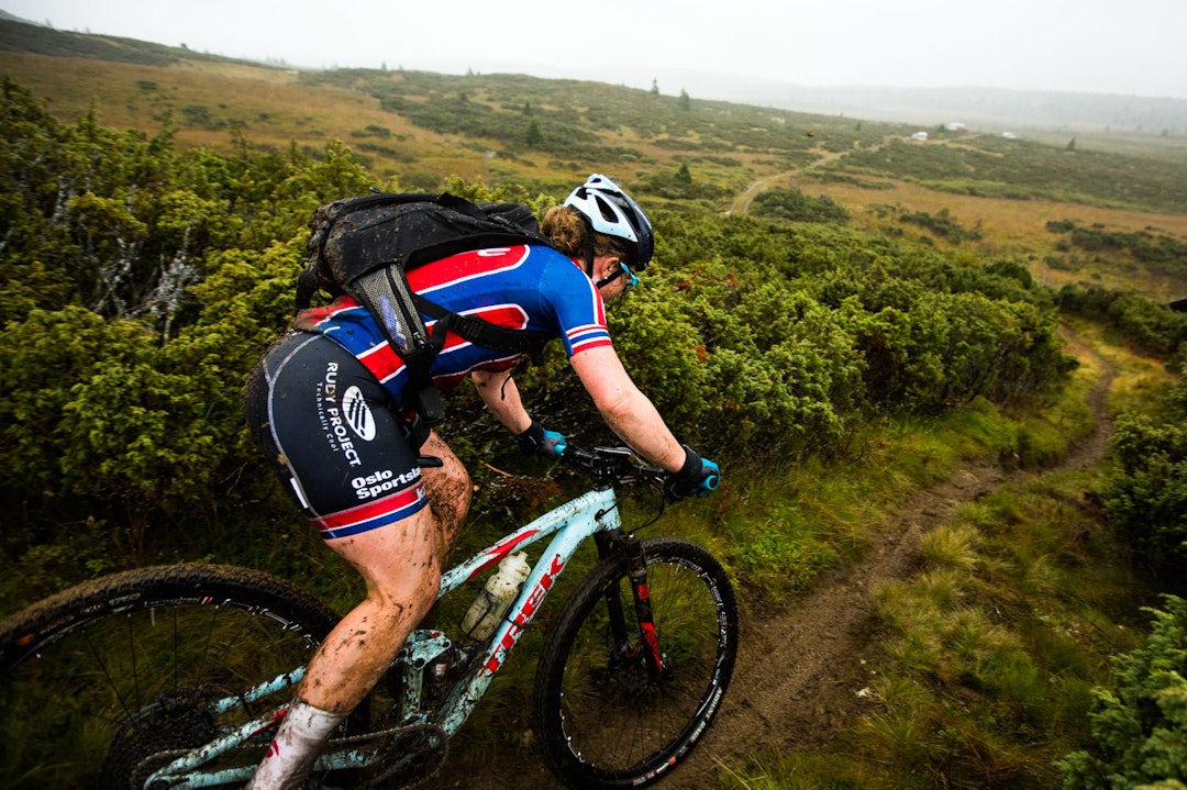 VINNER 2: En annen som ga gass var Elisabeth Sveum, som var raskest av damene. (foto: Snorre Veggan) ultrabirken-2396a