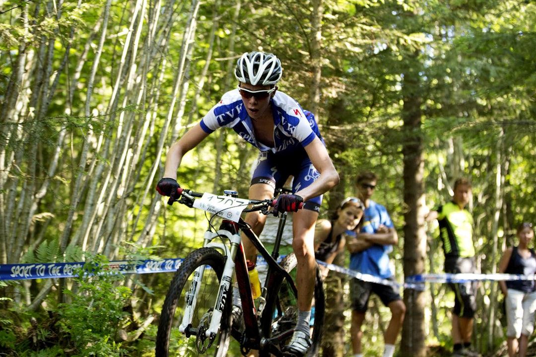 Sigurd Salberg Pedersen debuterte i mesterskapssammenheng i VM på Hafjell i 2014. Foto: Kristoffer Kippernes VM2014 - Sigurd Salberg Pedersen - Kristoffer Kippernes