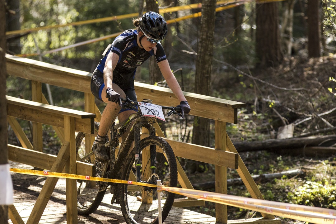 Tuva Siggerud vant juniorklassen med grei margin, og gleder seg til rundbane i morgen. Foto: Per-Eivind Syvertsen Tuva Siggerund K Junior - Per-Eirik Syvertsen