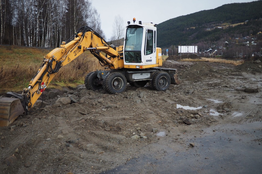 Anleggsarbeidet med sykkelparken i Ål er allerede i gang, og i juni skal den være klar til bruk. Foto: Knut Myking Sykkelpark Ål 1 - Knut Myking 1400x933