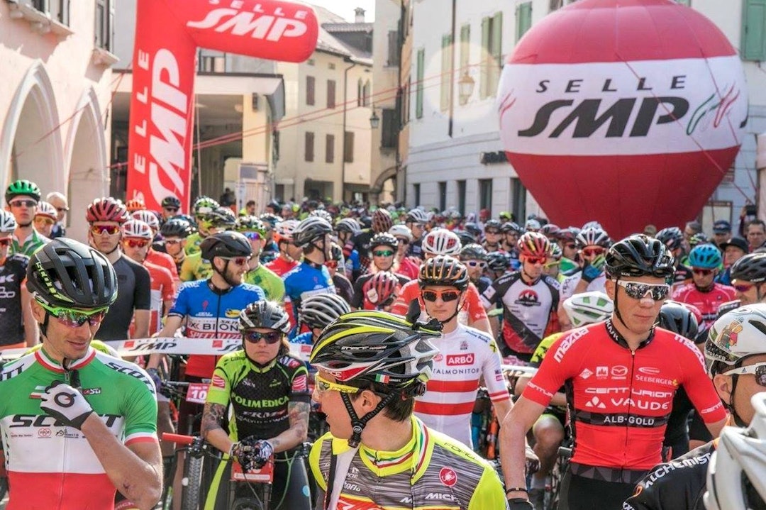 Startfeltet i Tiliment Maraton var det største Jeanette Persson har vært med på. Foto: Denis Scarpante Tiliment Maraton 2017  - foto Arrangøren 1400x933