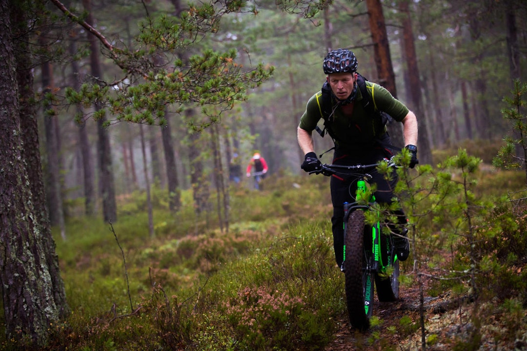 Fra åpningen av Pioneren i høst. Foto: Snorre Veggan Fatbike Pioneren - Snorre Veggan
