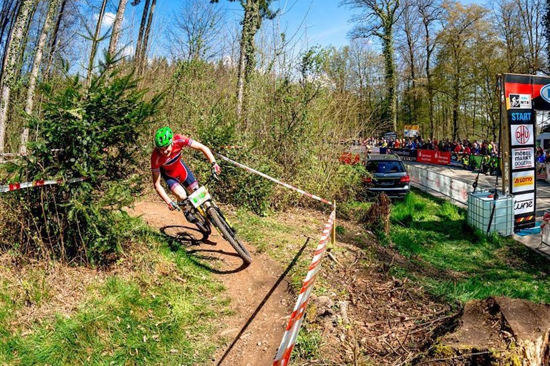Petter Fagerhaug tok sin andre internasjonale pallplass for året. Her fra sesongdebuten i Tyskland før påske. Foto: NCF Petter Fagerhaug Bad Säckingen April 2017 - NCF 1400x933