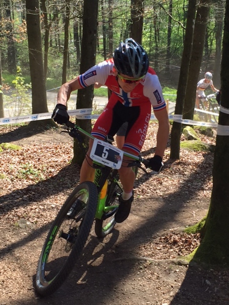 Tobias Johannessen var bare sju tideler fra seier i Bundesligarittet søndag. Foto: NCF Tobias Johannessen - Bad Säckingen April 2017 - Foto Eddy Knudsen Storsæter 750x1000