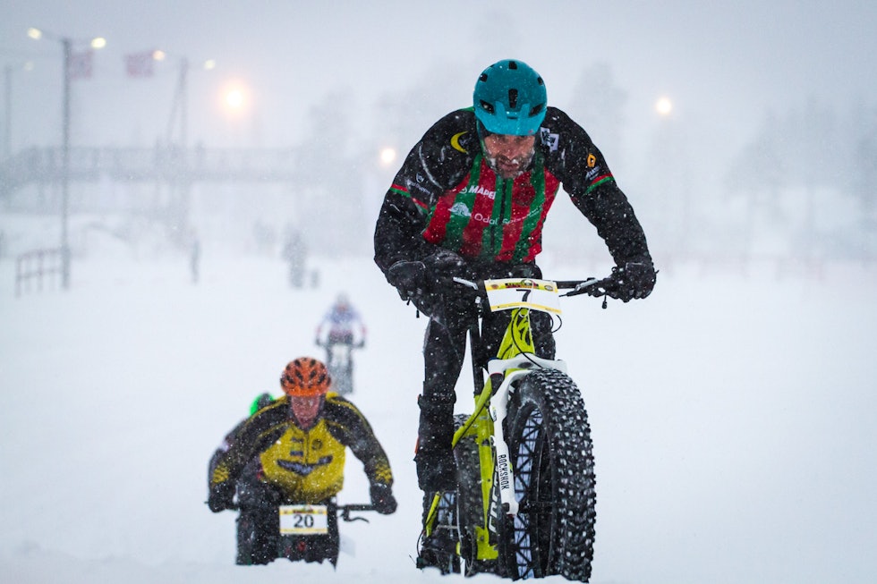 BLANT DE TI: Fredrik Lysakerrud fra Odal SK klarte akkurat å karre seg inn blant de ti beste. (foto: Snorre Veggan) fatbike-nm-2802a