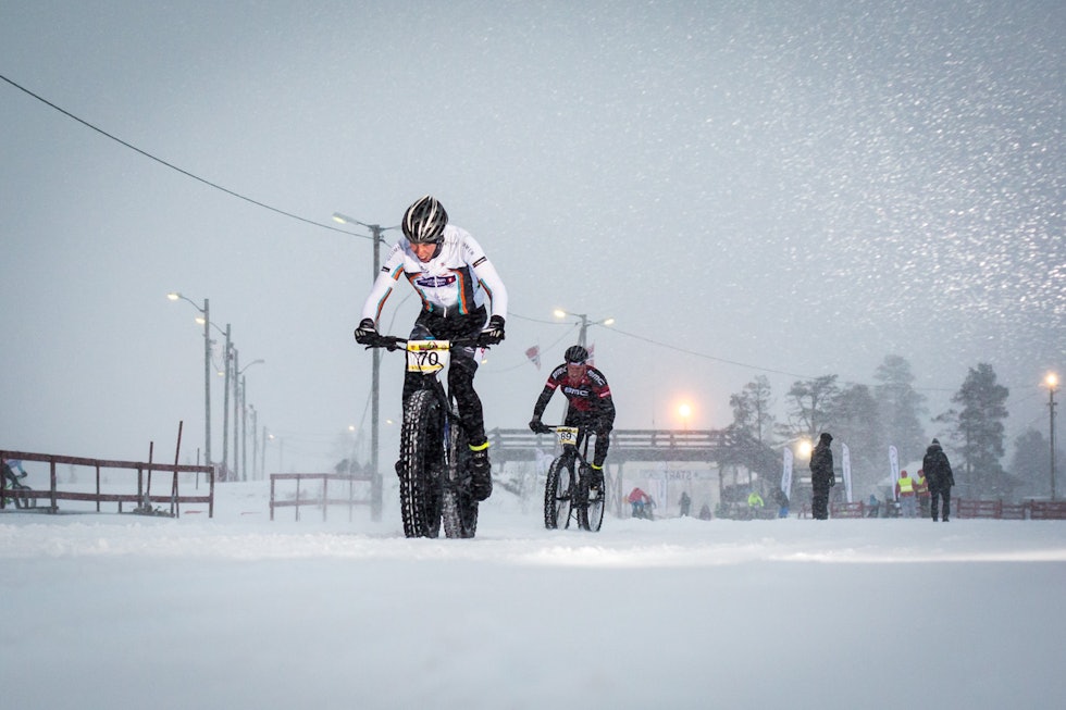 VANT: Odd Erlend Hansen Berg vant det første fatbike-NM. (foto: Snorre Veggan) fatbike-nm-5178a