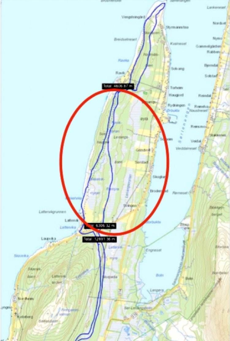 Jægervatnet IL fatbike 2016 - map 750x