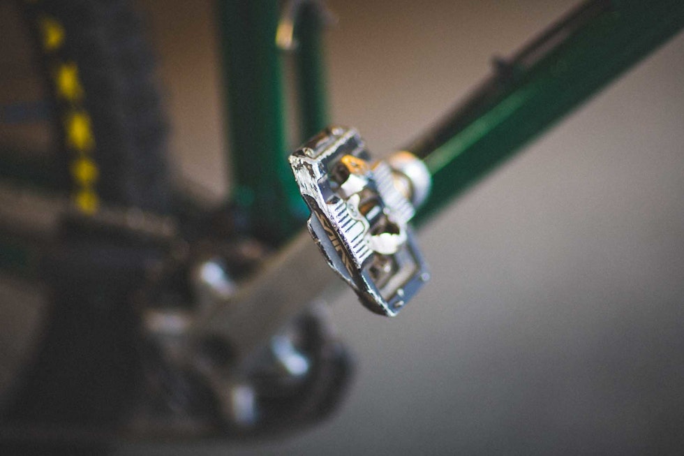 HELGEN: Saint-pedalene fra Shimano har ekstra platform rundt klikk-mekanismen. Foto: Kristoffer H. Kippernes HELGEN: Saint-pedalene fra Shimano har ekstra platform rundt klikk-mekanismen. Foto: Kristoffer H. Kippernes