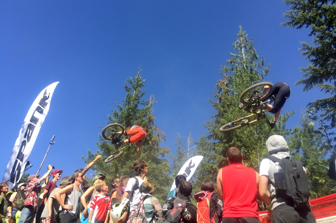 Fra Whip-off konkurransen på fredag. Foto: Linnea Rooke whip off Crankworx - Linnea Rooke 1400x933