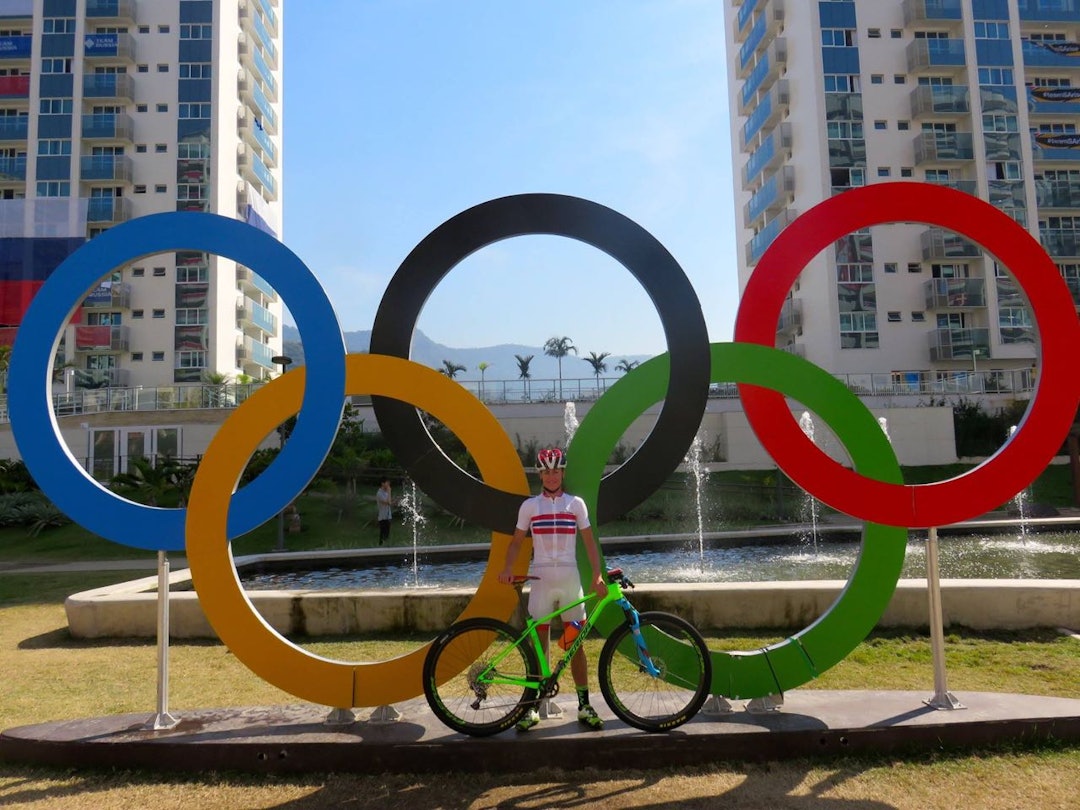 PÅ PLASS: Gunn-Rita har vært i Rio noen dager allerede. PÅ PLASS: Gunn-Rita har vært i Rio noen dager allerede.