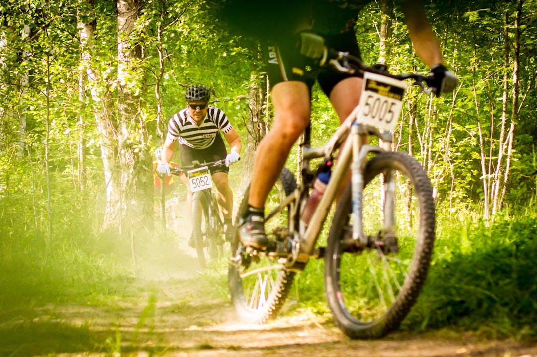 FANGET: Trond Vidar Kjellén ble utfordret til å stille i UB-cup i Drøbak. Han ble så fanget av rittet at han stilte til start igjen på Skullerud. (foto: Snorre Veggan) UB-cup-9465a
