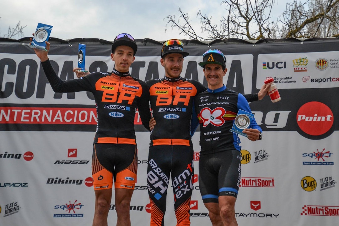 SPANSK PALL: Franske syklister på 1. og 2., men spanske sykler på alle tre. SPANSK PALL: Franske syklister på 1. og 2., men spanske sykler på alle tre.