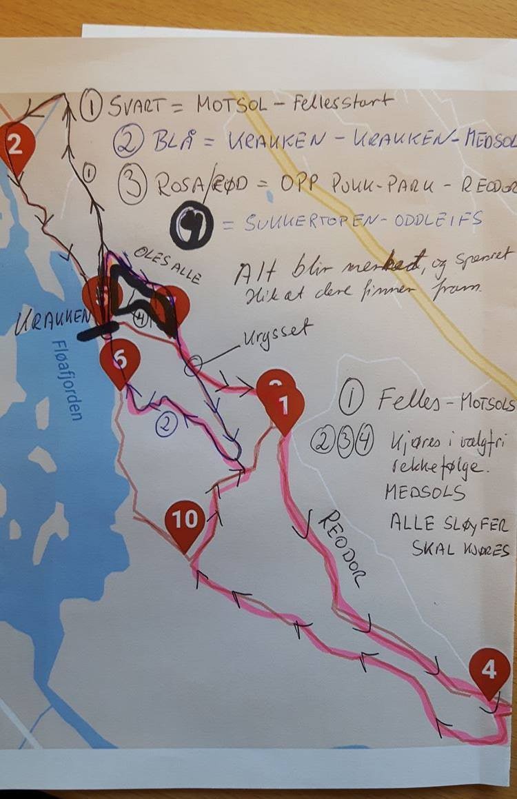 Løypekartet er klart. Foto: Oddleif Nybakke VM fatbike 2017 - Oddleif Nybakke 750x